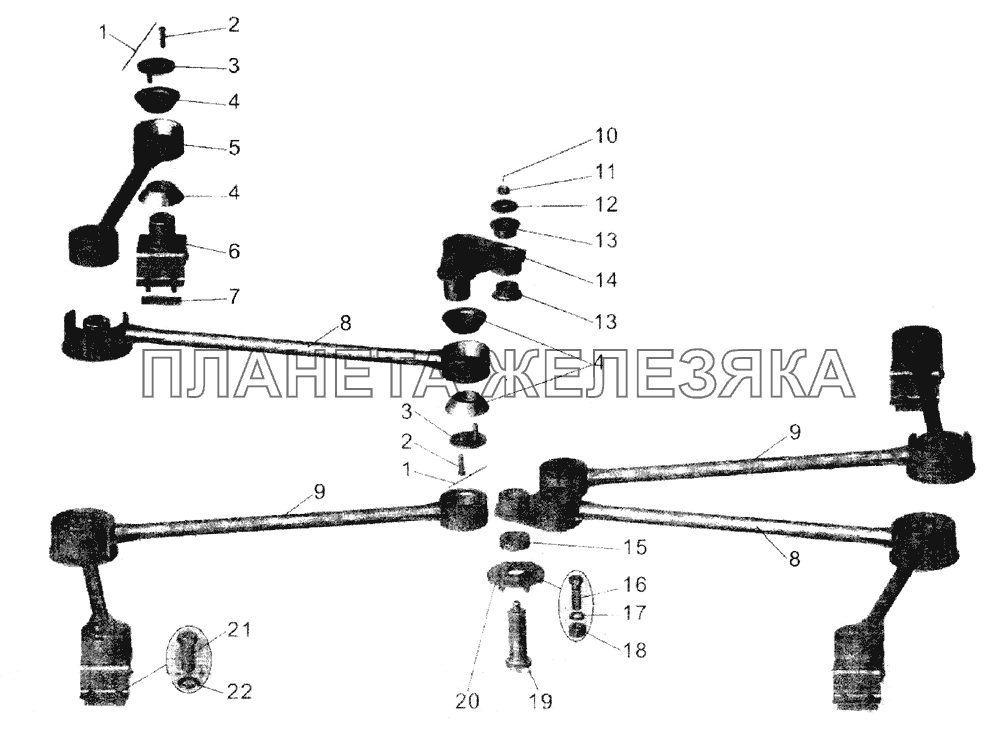 Установка стабилизатора положения рамки МАЗ-107